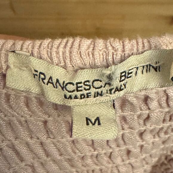 Francesca Bettini Size Medium Linen Tie Shoulder Smocked Coquette Maxi Dress - Picture 13 of 13